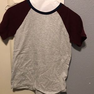 white and maroon old navy shirt. size large (10-12